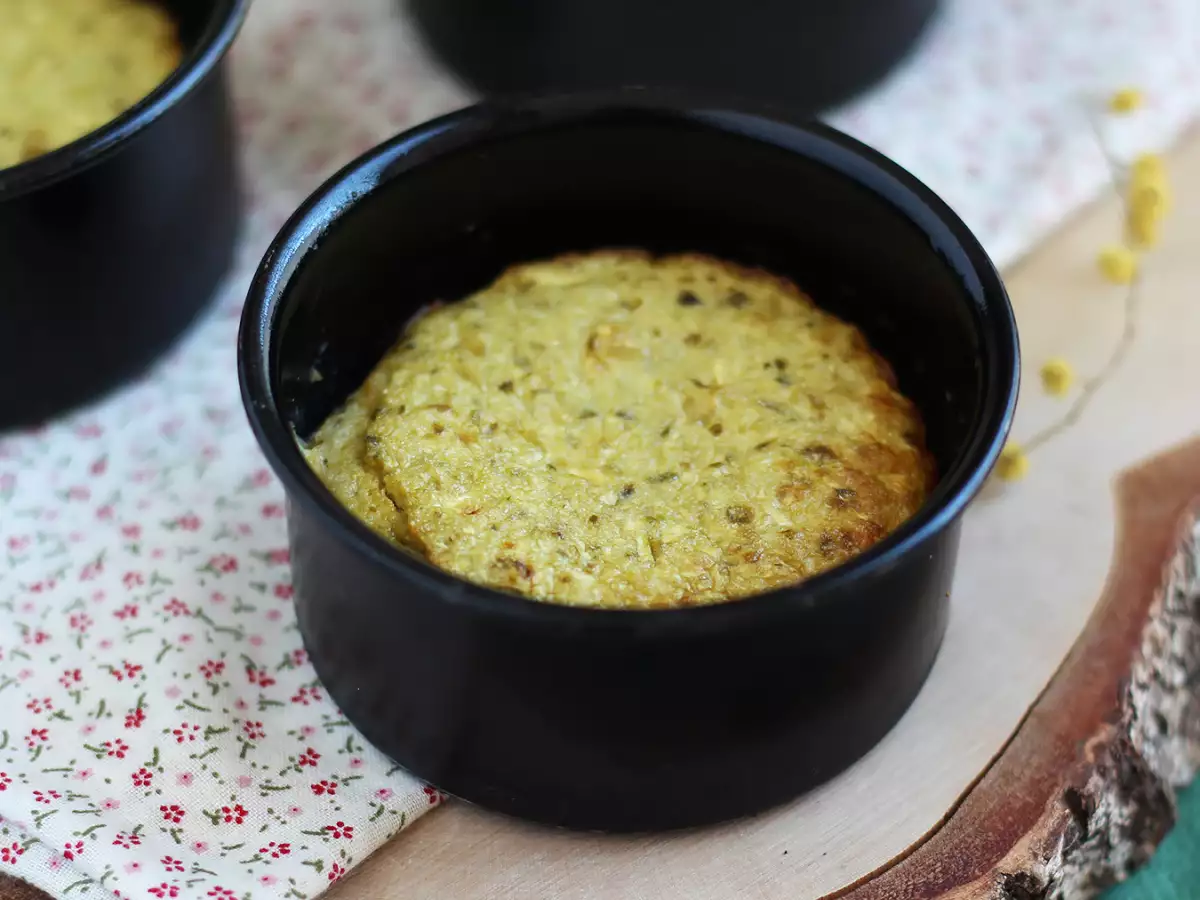 Glutenfreie Zucchini-Flans mit Pesto - foto 2