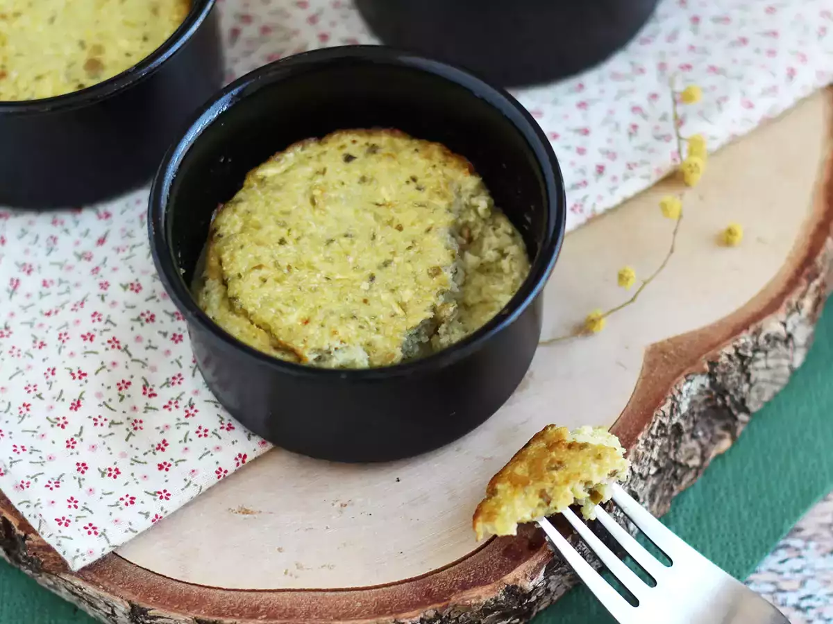 Glutenfreie Zucchini-Flans mit Pesto - foto 3