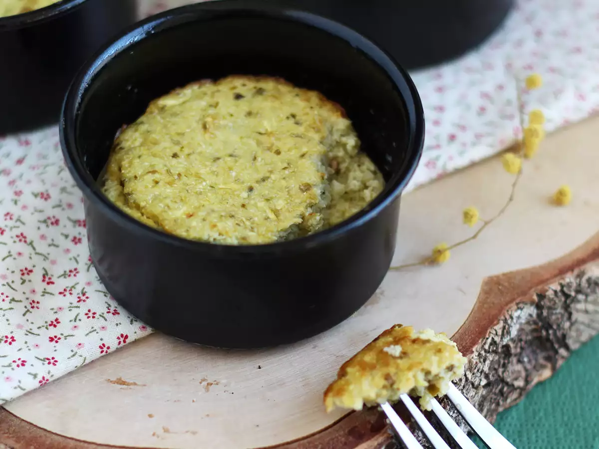 Glutenfreie Zucchini-Flans mit Pesto - foto 4