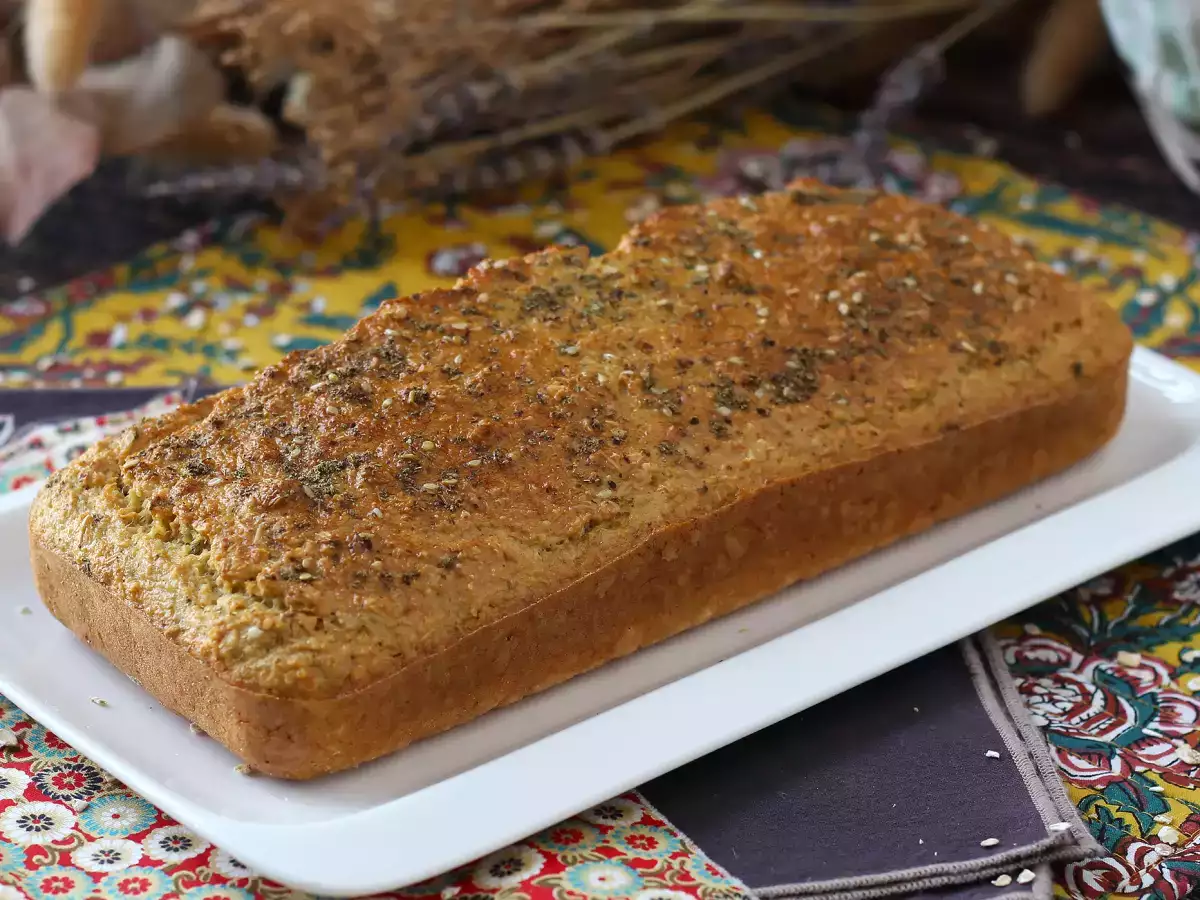 Glutenfreies Haferflockenbrot mit Joghurt und Eiern: ein proteinreiches, gesundes und einfaches Rezept - foto 3