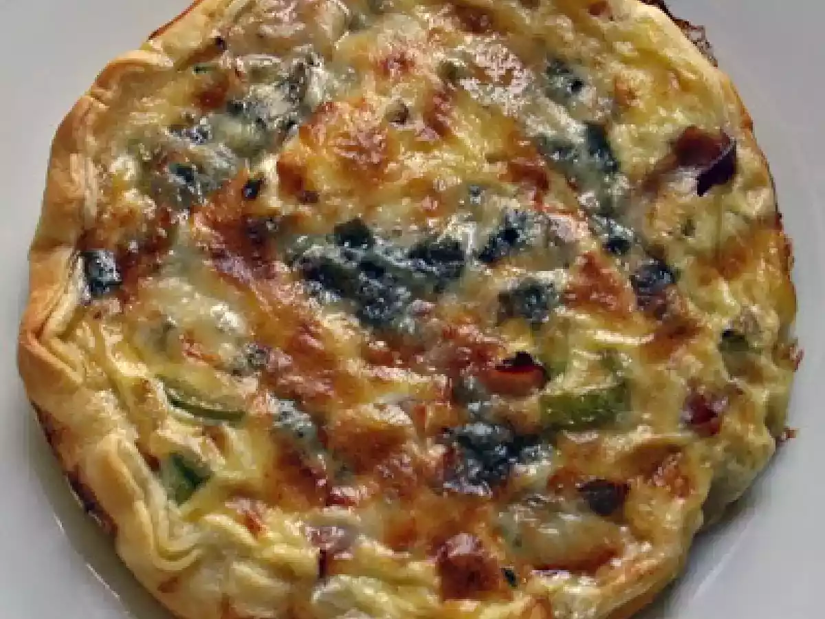 Gorgonzola-Zucchini-Quiche