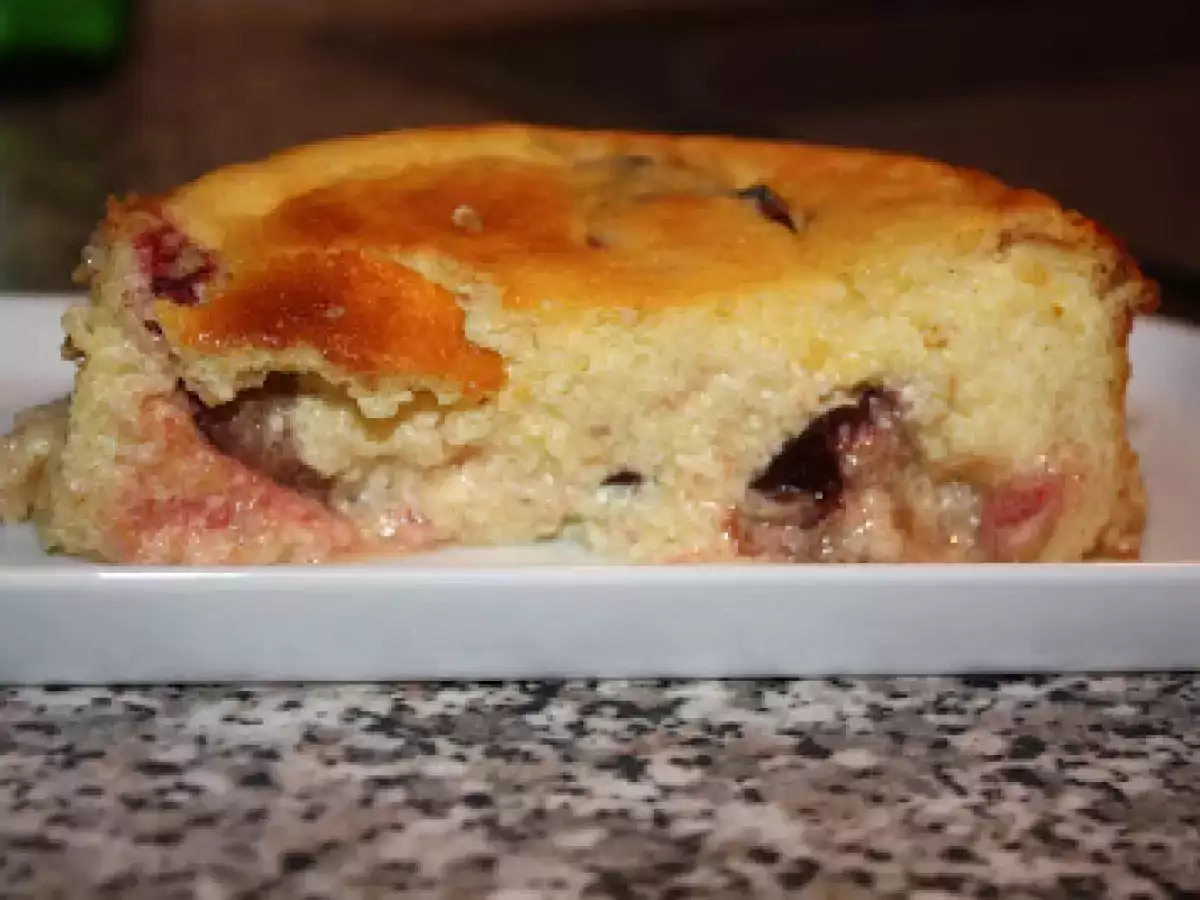 Grieß-Quarkauflauf mit Zwetschgen