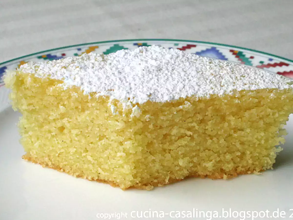 Grießkuchen mit Zitronensirup