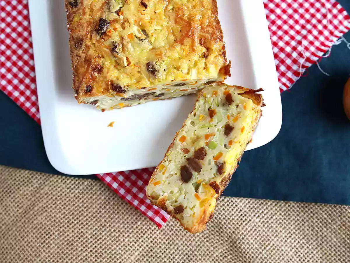 Grießkuchen mit Zucchini und Karotten - foto 3
