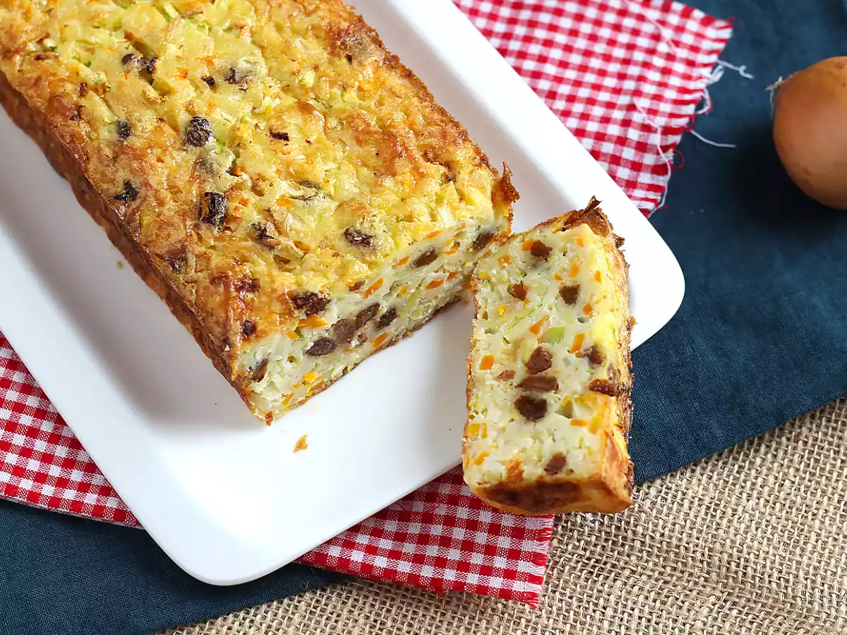 Grießkuchen mit Zucchini und Karotten - foto 4