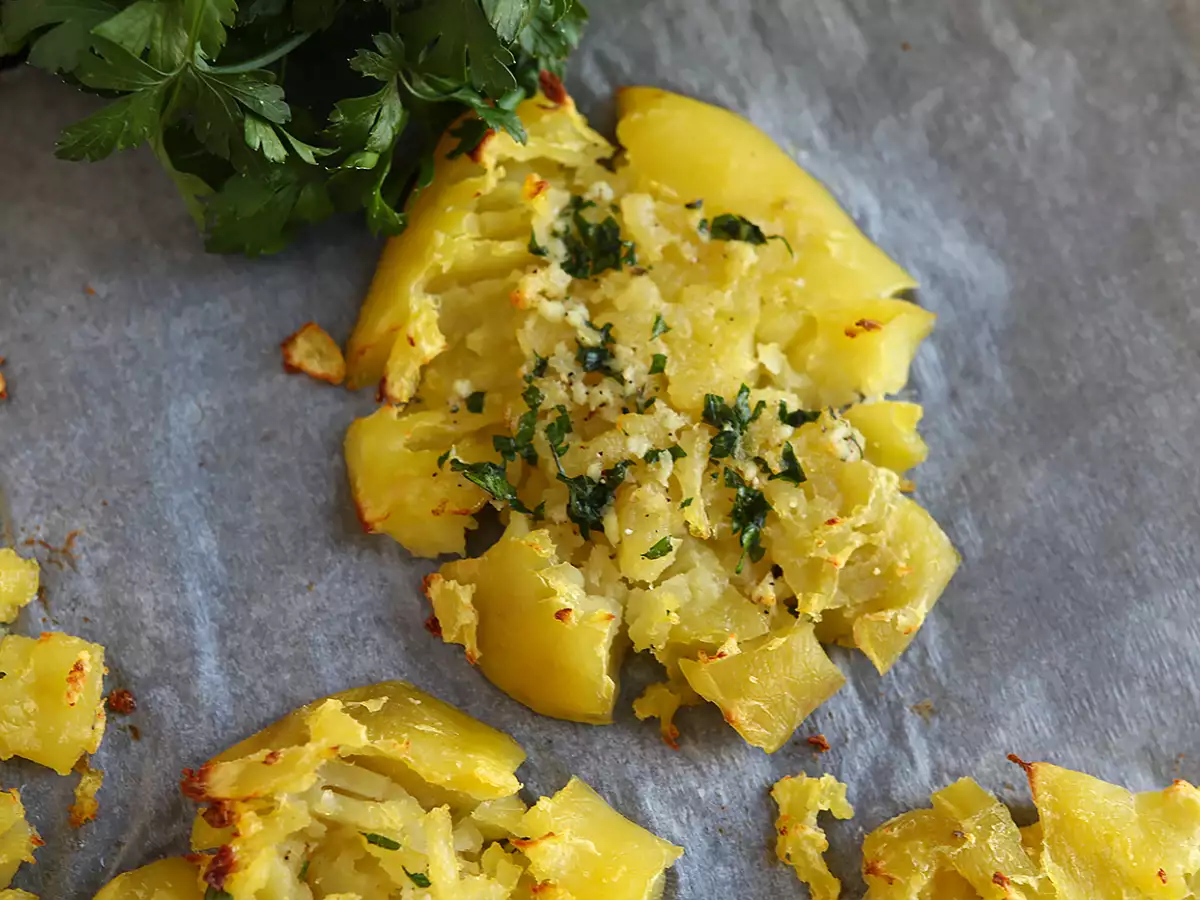 Grob zerdrückte Kartoffeln mit Petersilie – die ideale Beilage! - foto 2