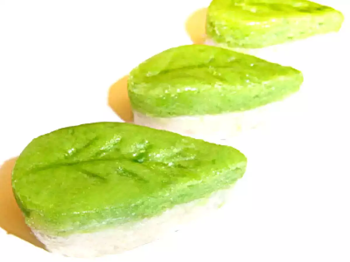 Grünes Blatt-Konfekt