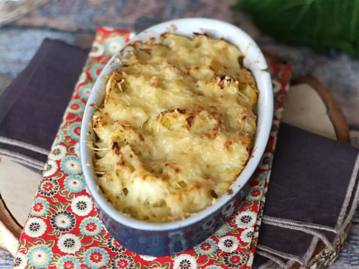 Grünkohlgratin mit Béchamelsauce und Käse - foto 3