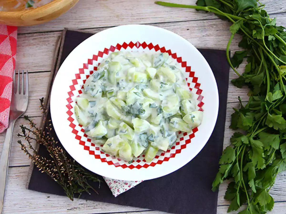 Gurke mit Joghurtsoße - foto 3