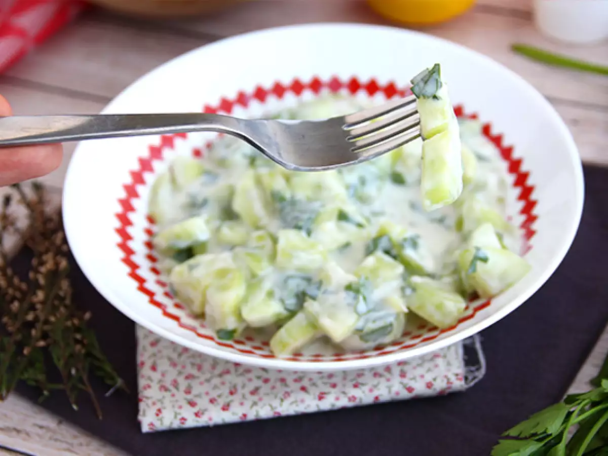 Gurke mit Joghurtsoße - foto 4