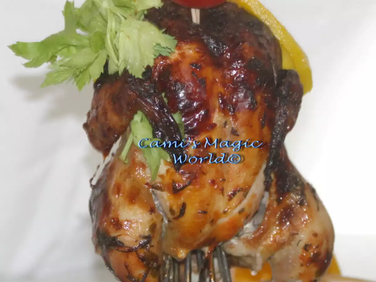 Hähnchen aus dem Kräuter-Bier-Sud