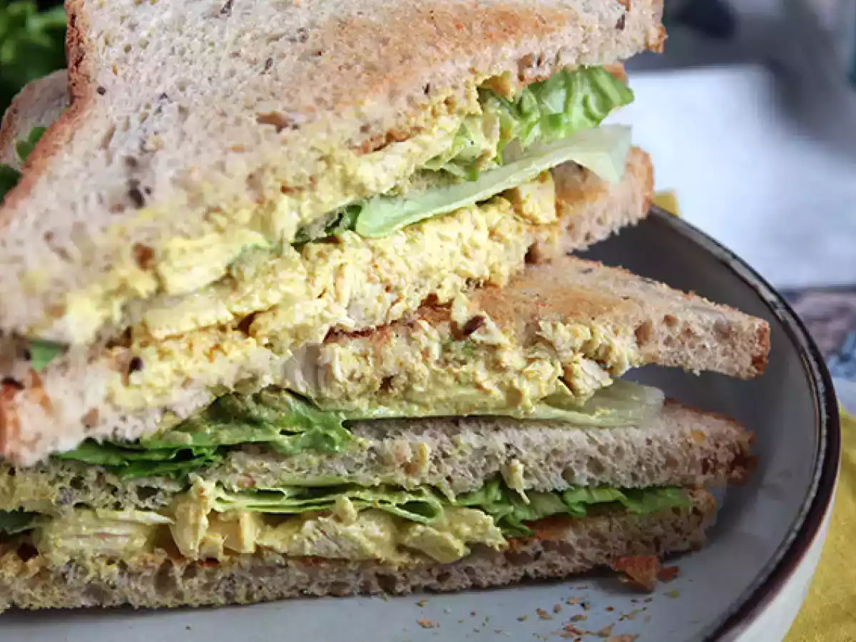 Hähnchen-Curry-Club-Sandwich - foto 4