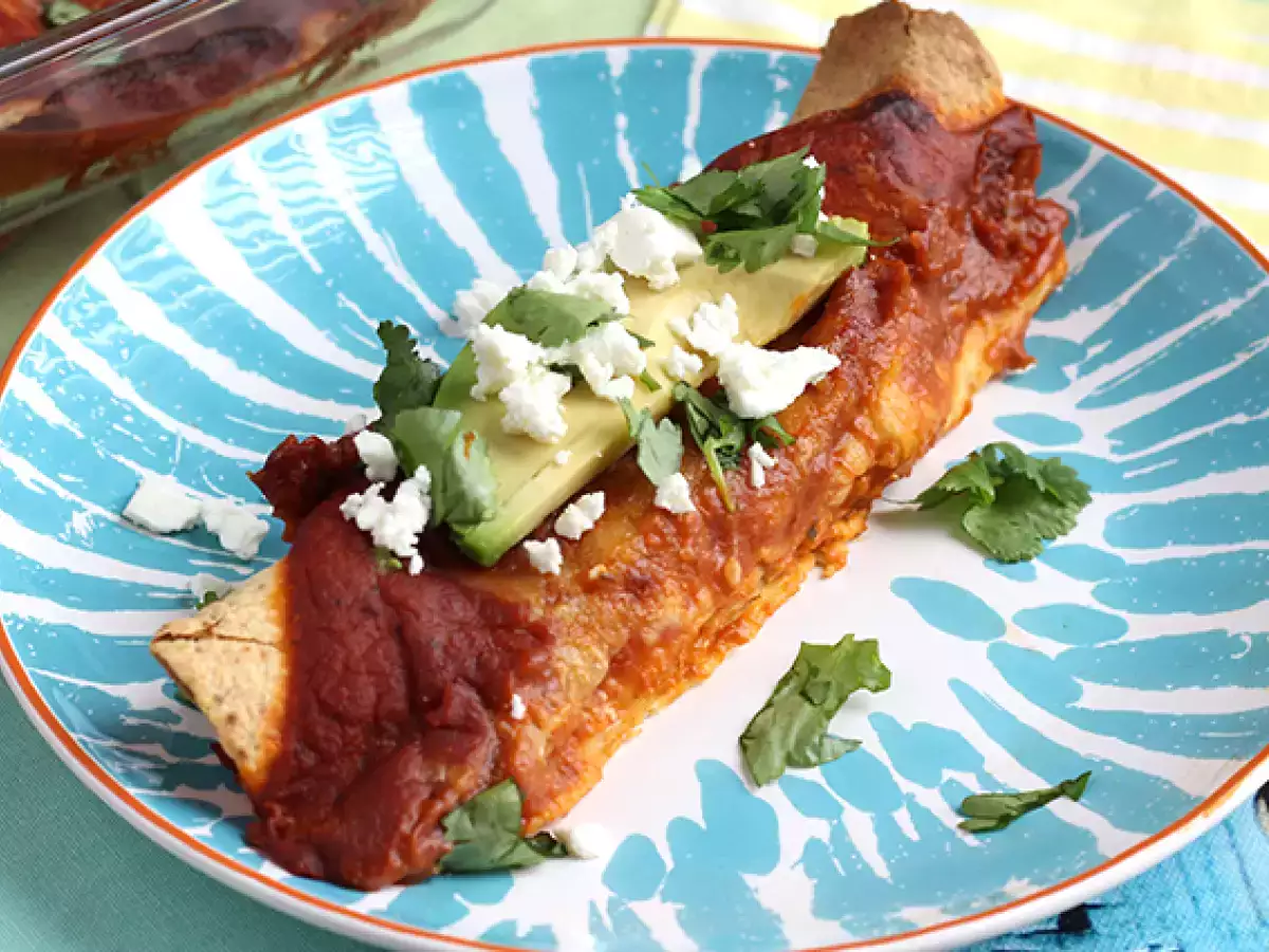 Hähnchen-Enchiladas mit Chili-Sauce - foto 2