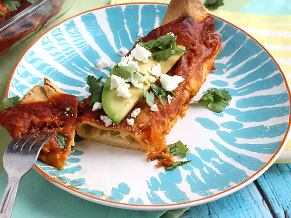Hähnchen-Enchiladas mit Chili-Sauce - foto 4