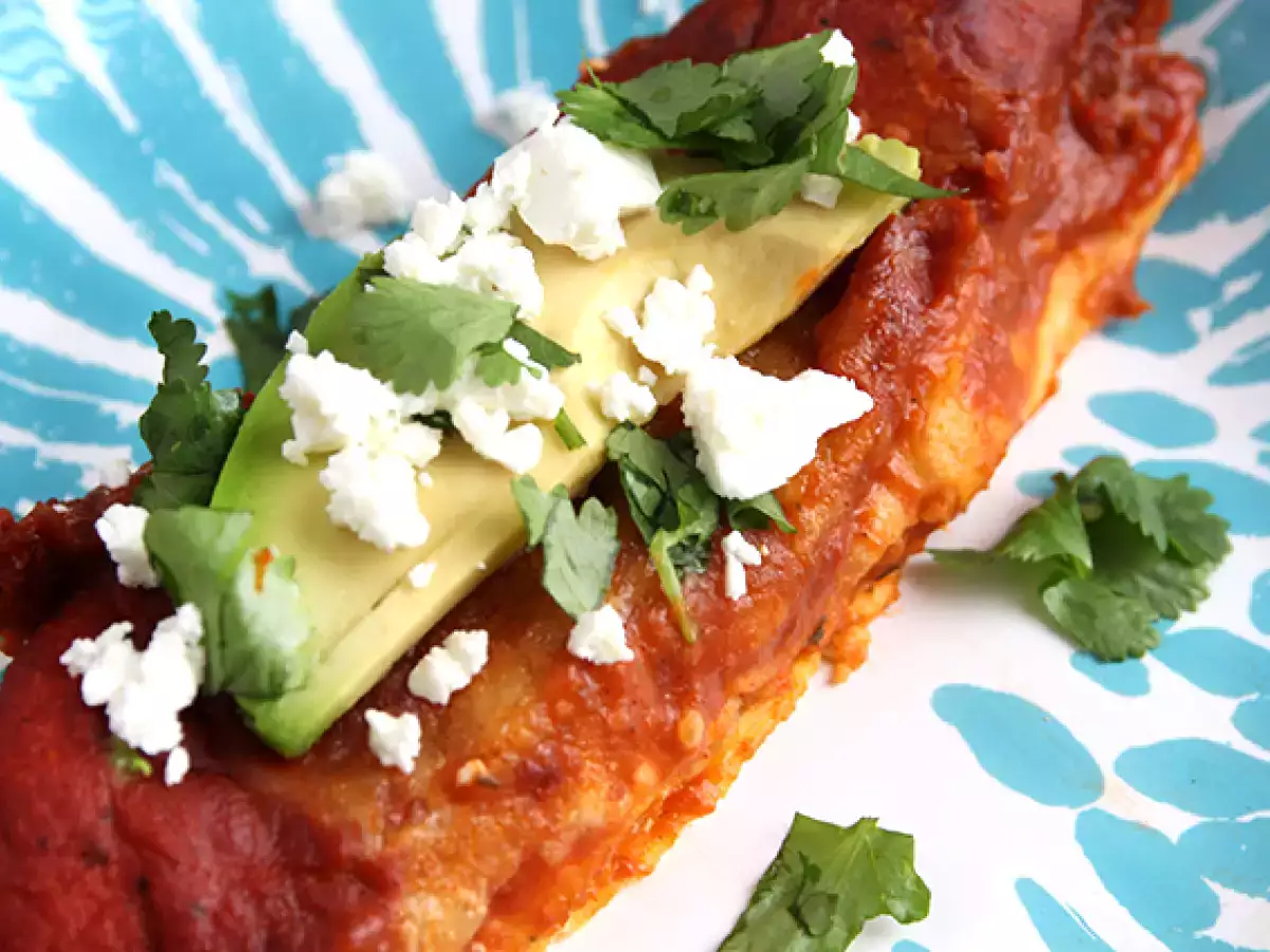 Hähnchen-Enchiladas mit Chili-Sauce - foto 5