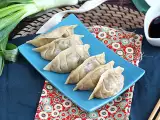 Hähnchen-Gyoza mit Karotten und Champignons, foto 1