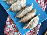 Hähnchen-Gyoza mit Karotten und Champignons, foto 3
