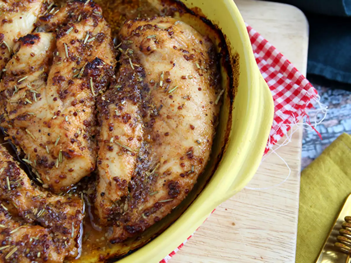 Hähnchen mit Honig und Senf aus dem Ofen - foto 2