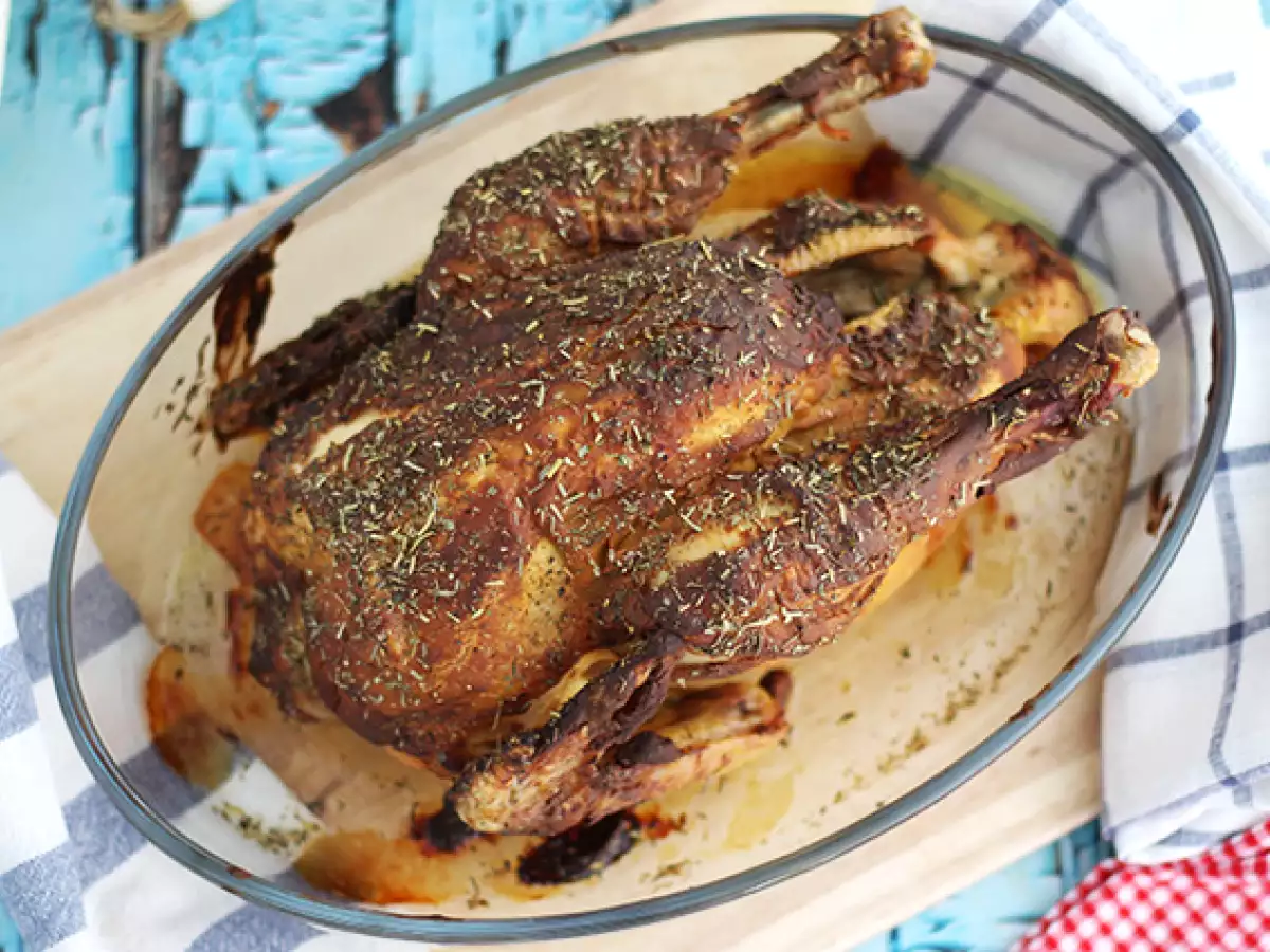 Hähnchen mit Senfkruste und Kräutern der Provence - foto 2