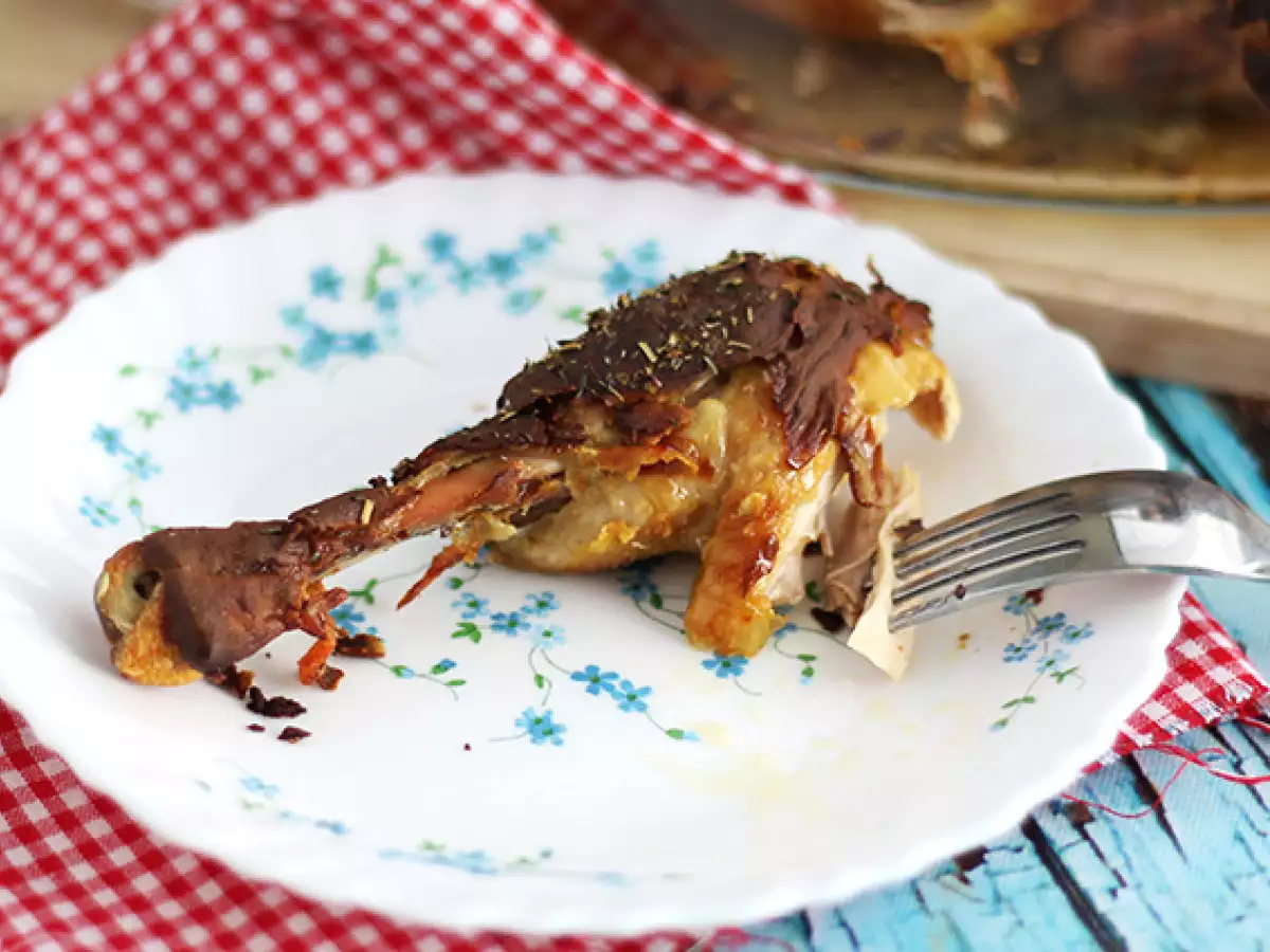 Hähnchen mit Senfkruste und Kräutern der Provence - foto 3