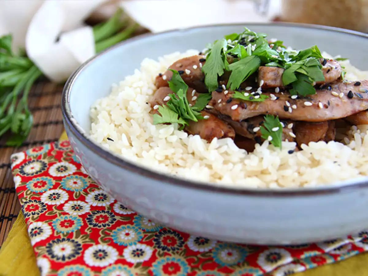 Hähnchen mit Soja-Honig-Marinade - foto 2