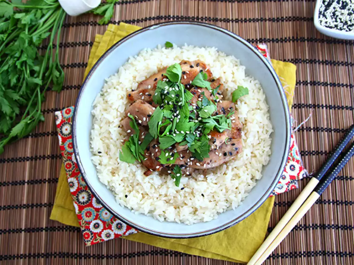 Hähnchen mit Soja-Honig-Marinade - foto 3