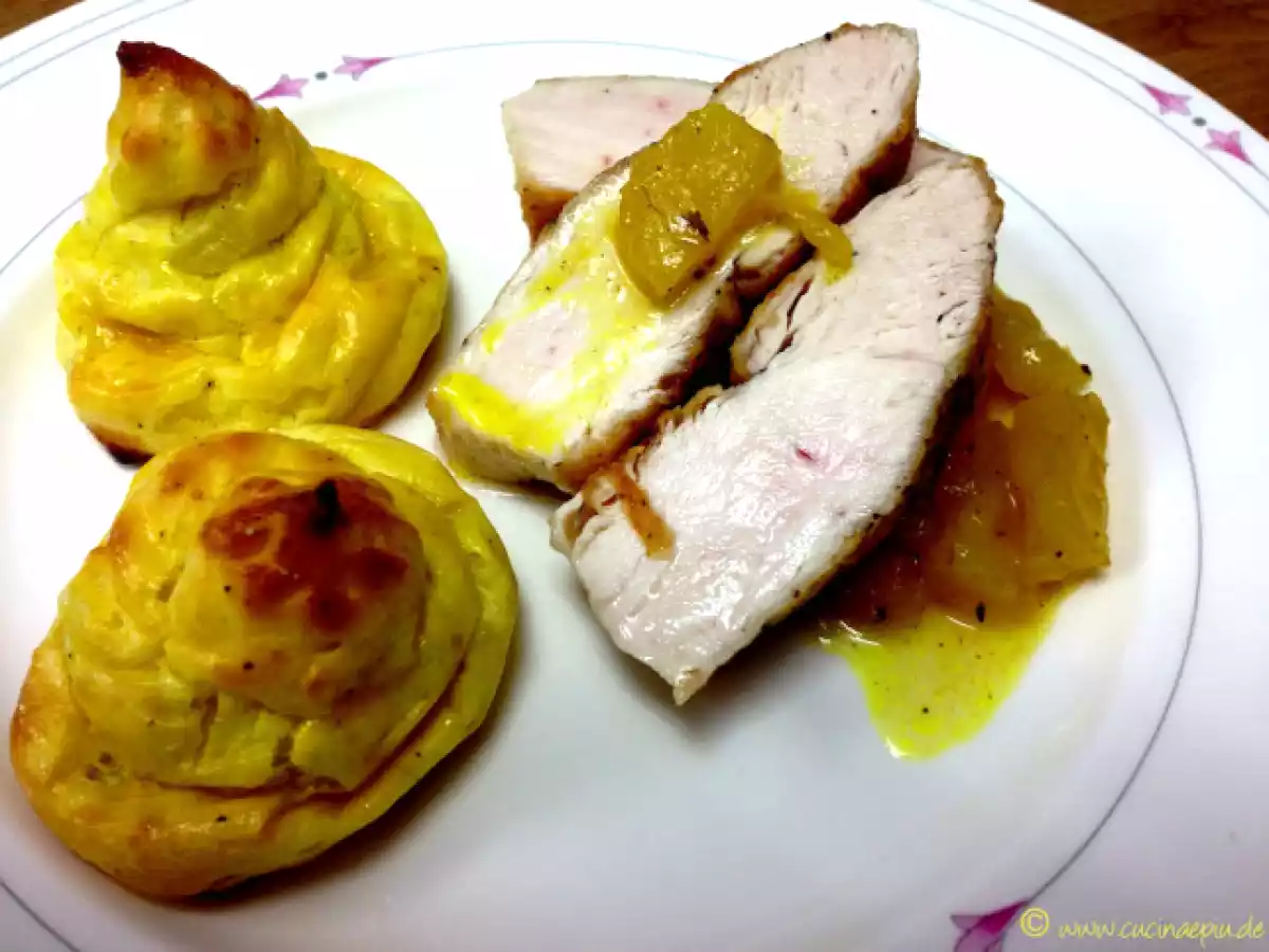 Hähnchenbrust mit französischer Kartoffelschlemmerei