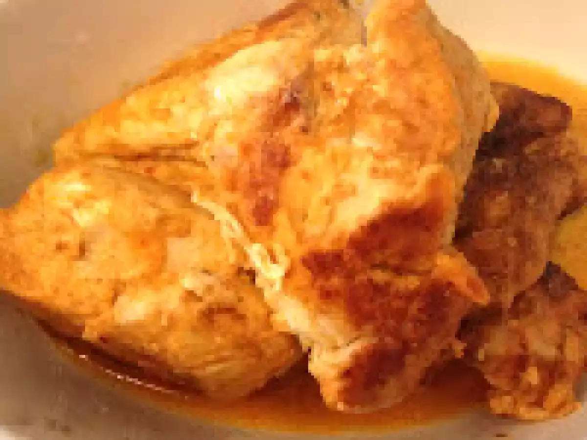 Hähnchenbrust mit Joghurt - Curry Marinade