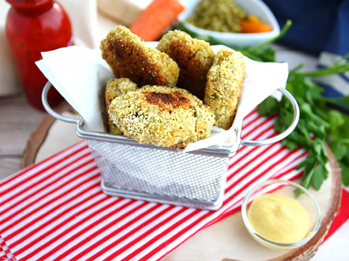 Hähnchennuggets mit Erbsen und Möhren - foto 4