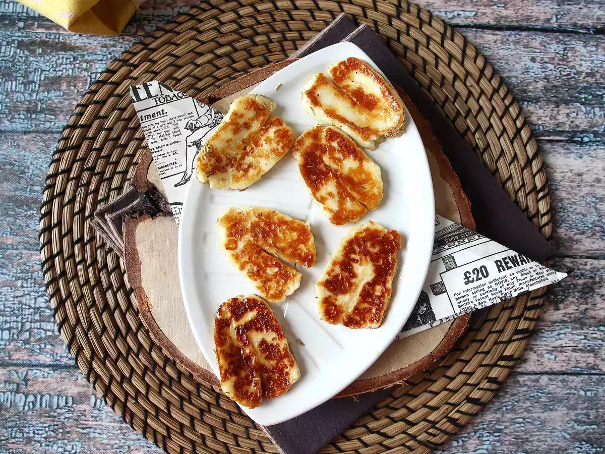 Halloumi aus der Pfanne mit Honig und Rosmarin – süß und herzhaft - foto 5