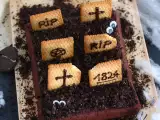 Halloween-Brownie als Friedhof : einfaches Grusel-Dessert, foto 2