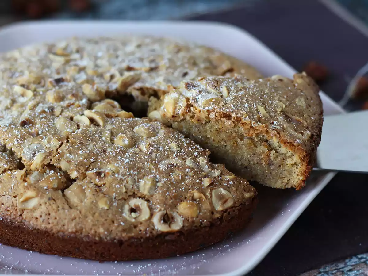 Haselnuss, der zartschmelzende und knusprige Haselnusskuchen mit 5 Zutaten! - foto 6