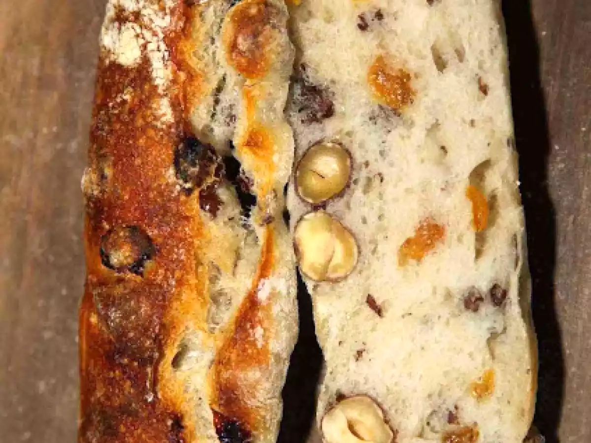 Haselnuss-Rosinen-Flute