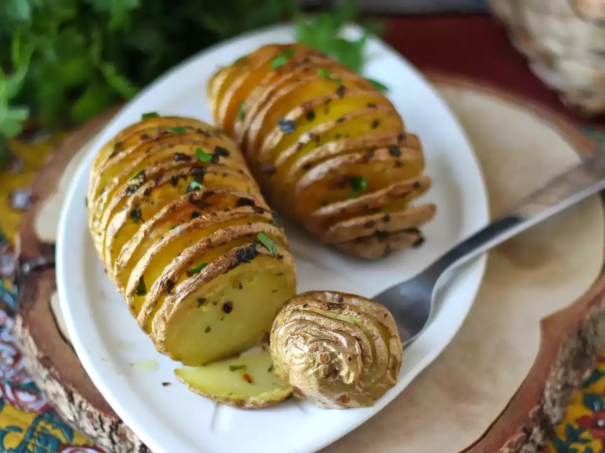 Hasselback-Kartoffeln im Air Fryer: knusprig, schmelzend und ultraeinfach! - foto 3