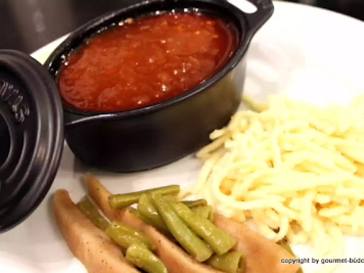 Hast Du Lust auf BBC Schweinefilet mit Birnenbohnenragout