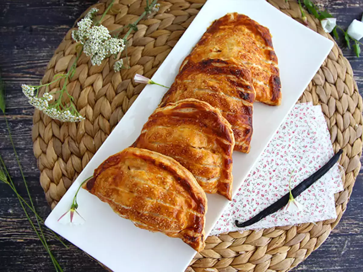 Hausgemachte Apfeltaschen aus Blätterteig - foto 3