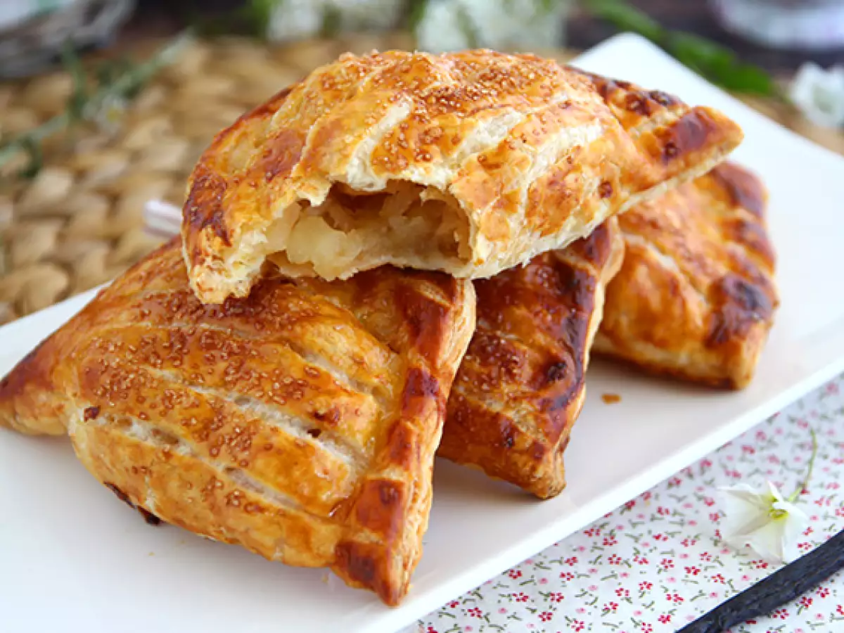Hausgemachte Apfeltaschen aus Blätterteig - foto 5