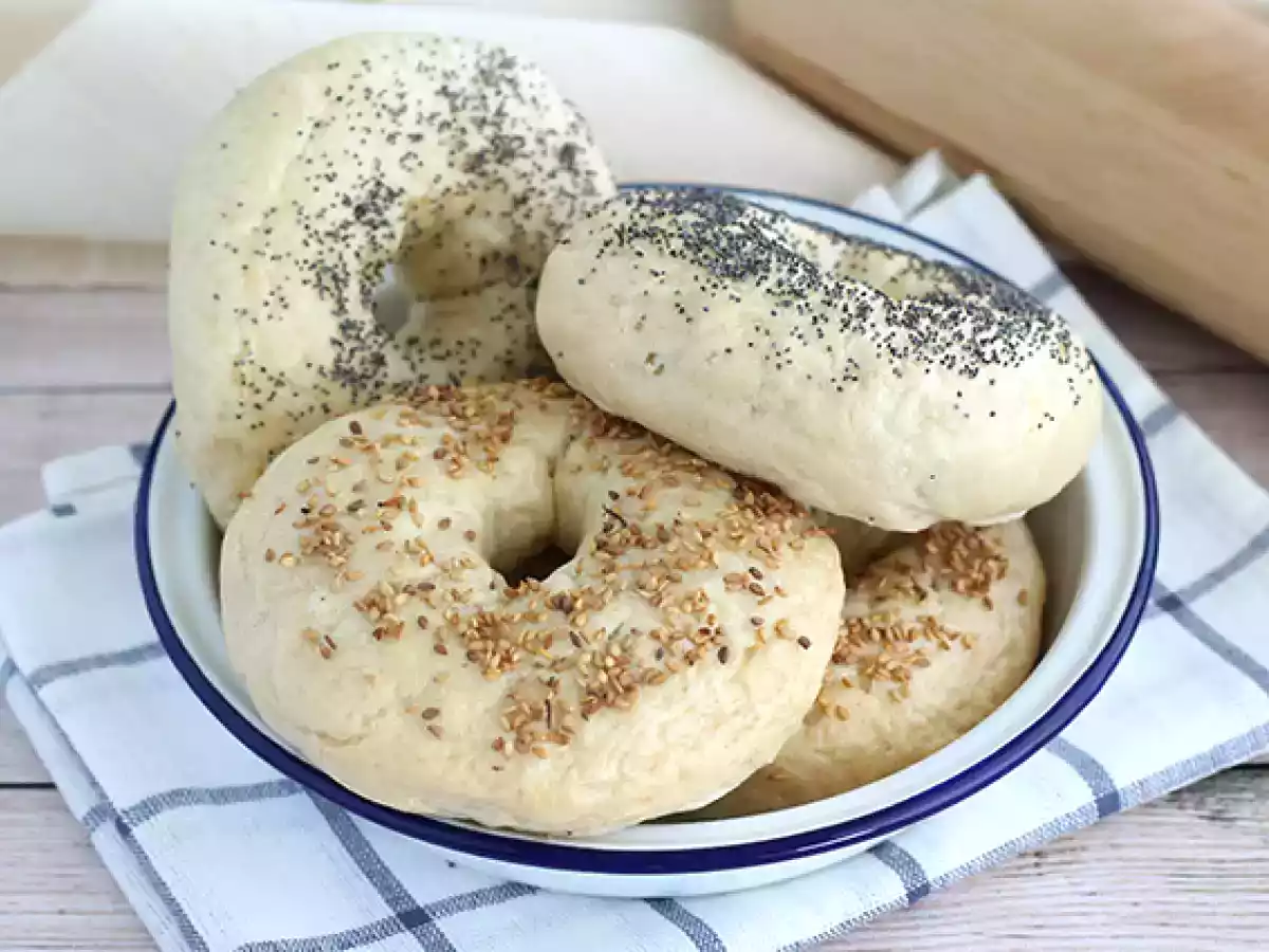 Hausgemachte Bagel-Brote
