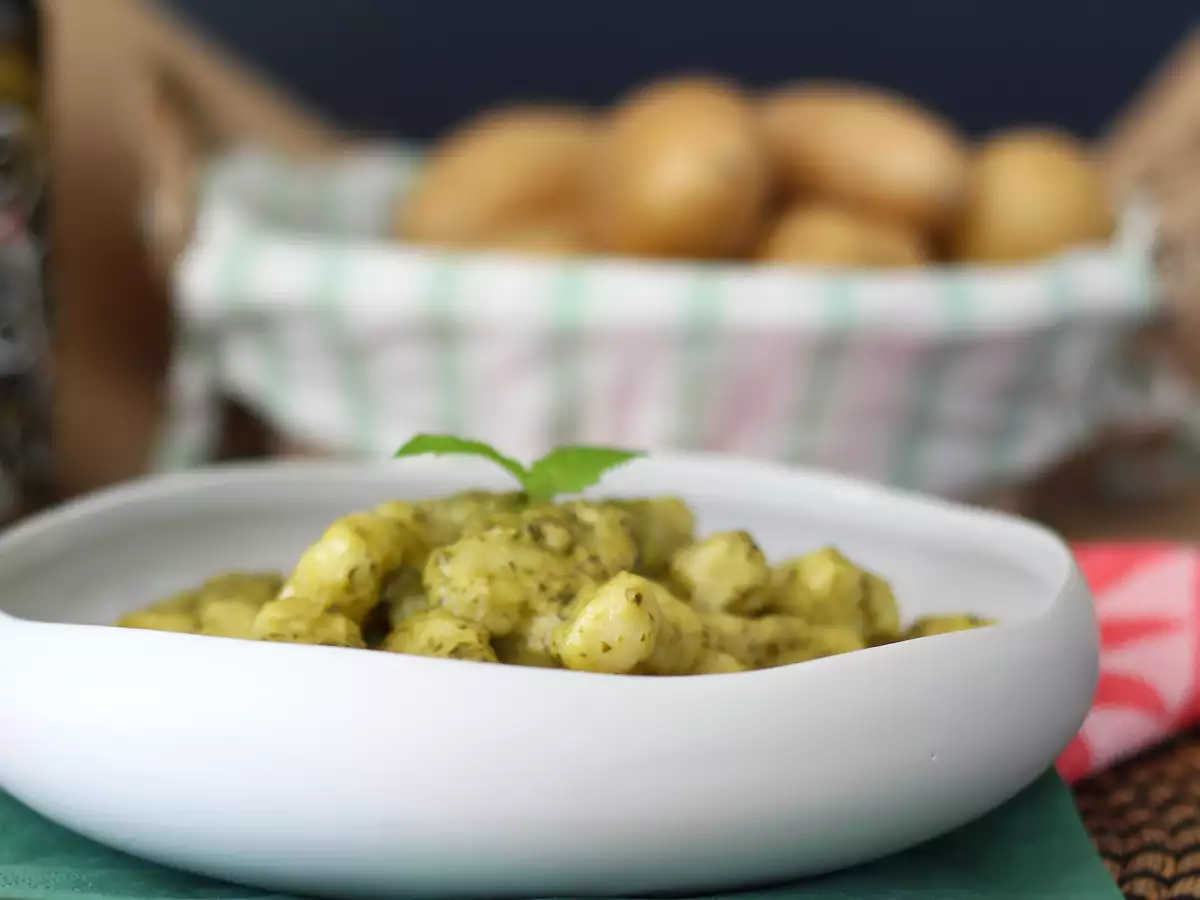 Hausgemachte Kartoffelgnocchi mit Pesto - foto 2