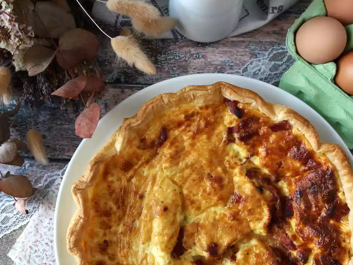 Hausgemachte Quiche Lorraine, das einfache Rezept - foto 5