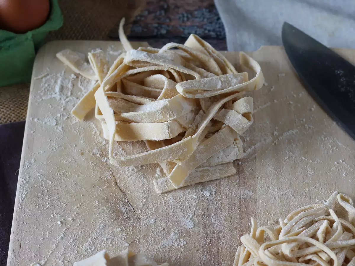 Hausgemachte Tagliatelle: Schritt für Schritt erklärt - foto 5