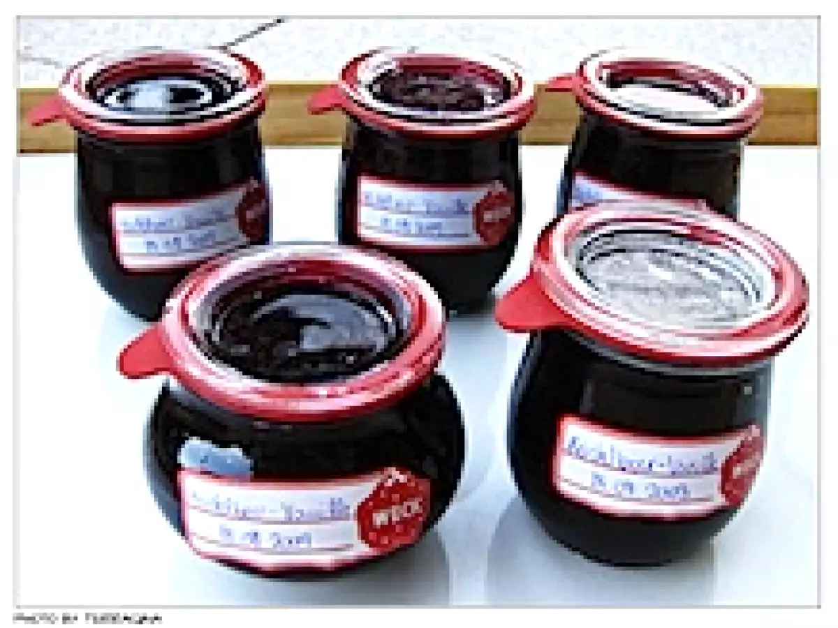 Heidelbeer-Konfitüre mit Vanille