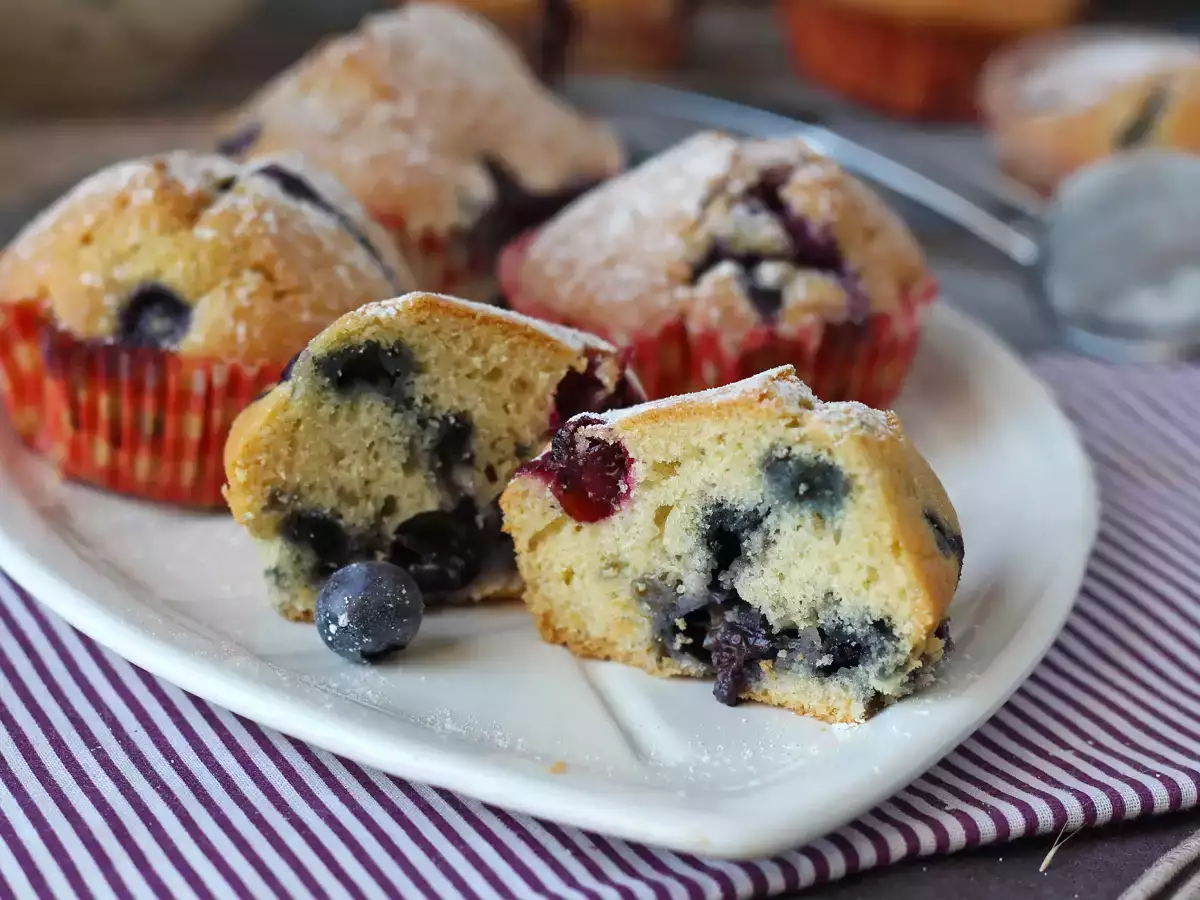 Heidelbeermuffins – Pyrenäentorte im Miniformat! - foto 6