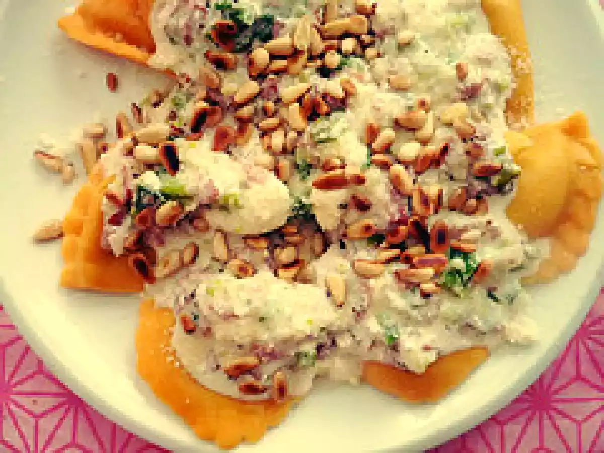 Herbstliche kürbis-cappelloni