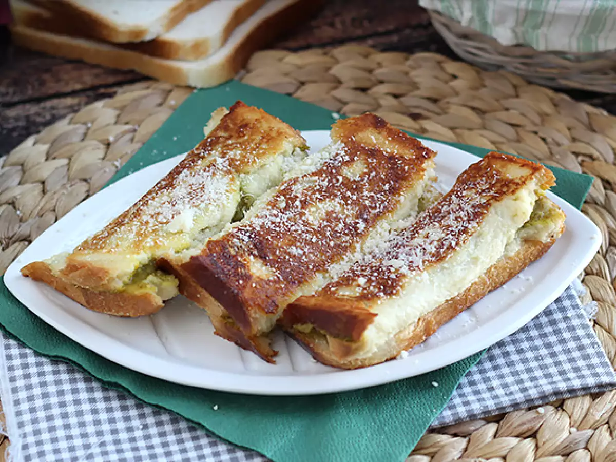 Herzhafte Arme Ritter mit Pesto - foto 3