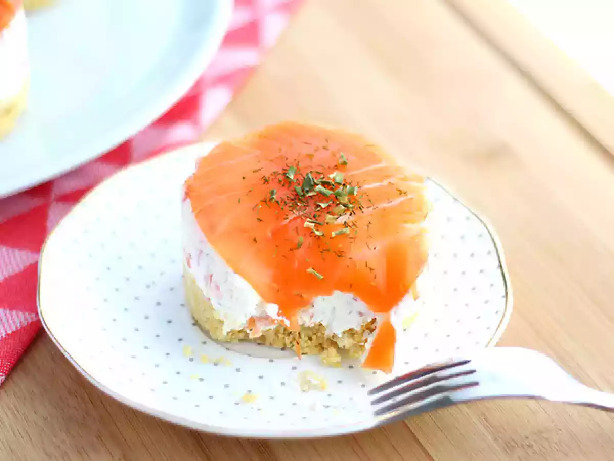 Herzhafte Lachs-Käsekuchen - foto 4