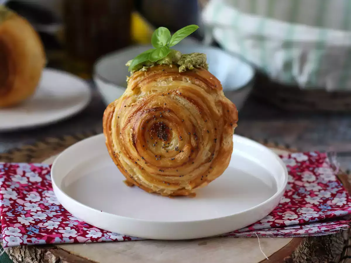 Herzhafte New York Rolls mit Pesto und Frischkäse – einfaches Rezept mit 4 Zutaten - foto 5