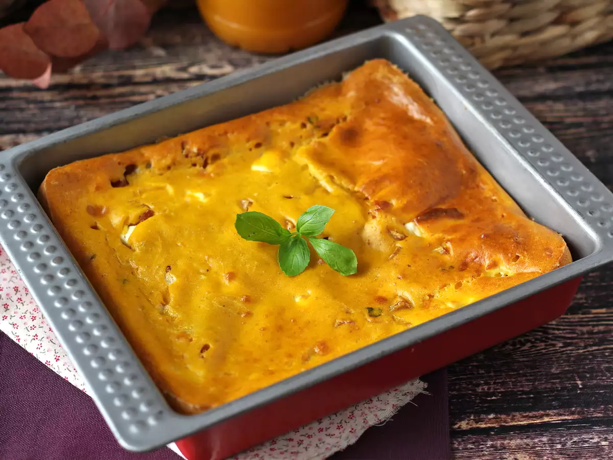 Herzhafter Brownie mit Schinken, Feta und Kürbis: das perfekte Rezept zur Resteverwertung von Suppe! - foto 2