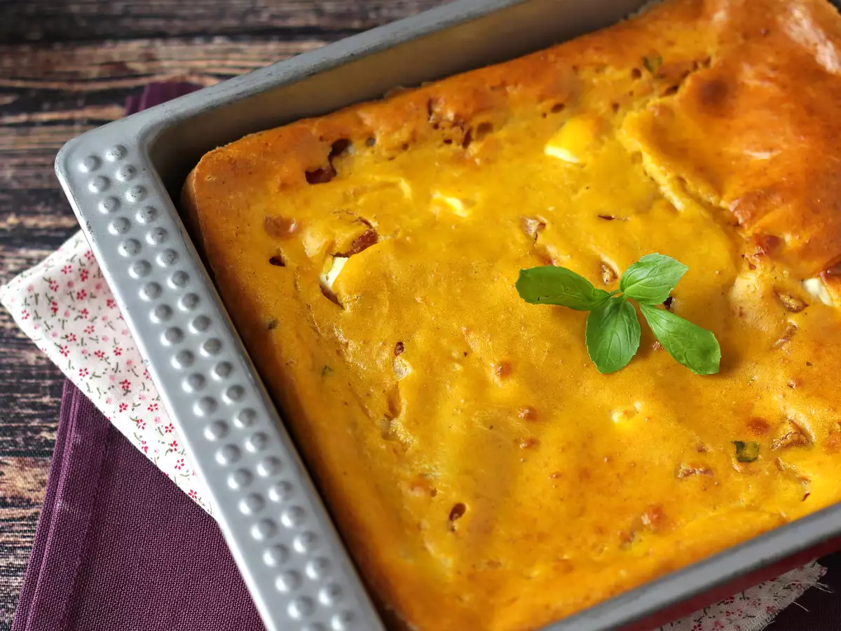 Herzhafter Brownie mit Schinken, Feta und Kürbis: das perfekte Rezept zur Resteverwertung von Suppe! - foto 6