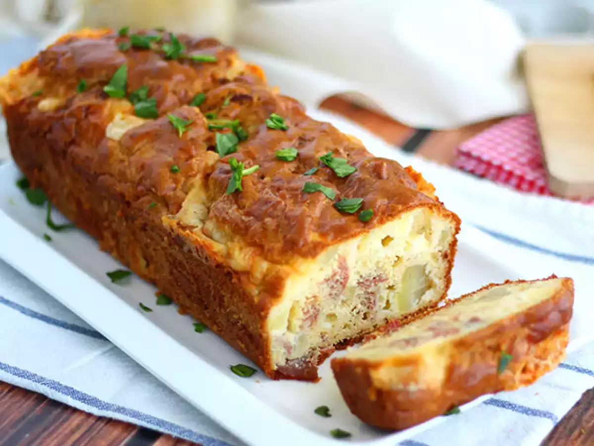 Herzhafter Kuchen aus Raclette-Resten